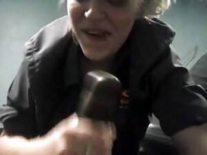金髪にストッキングかかり長blowjob ...